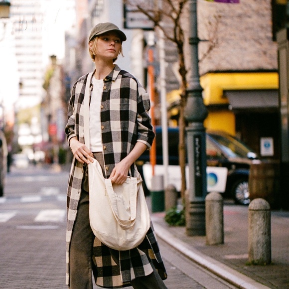 Check Shirt Dress - Picture 3 of 9